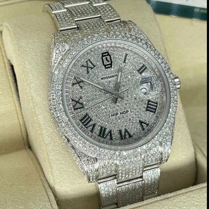 Groothandel Op Maat Vs D Moissanite Horloge Voor Mannen Roestvrijstalen Band Waterbestendig Ijsmechanisch Ontwerp Passeert <span class=keywords><strong>Tester</strong></span> - Product Image 3