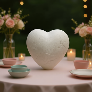 Corazon Porex 15cm Stylish Polyfoam Craft <b>Heart</b>-Shaped <b>Decorations</b> <b>for</b> Themed Events - Product Image 3