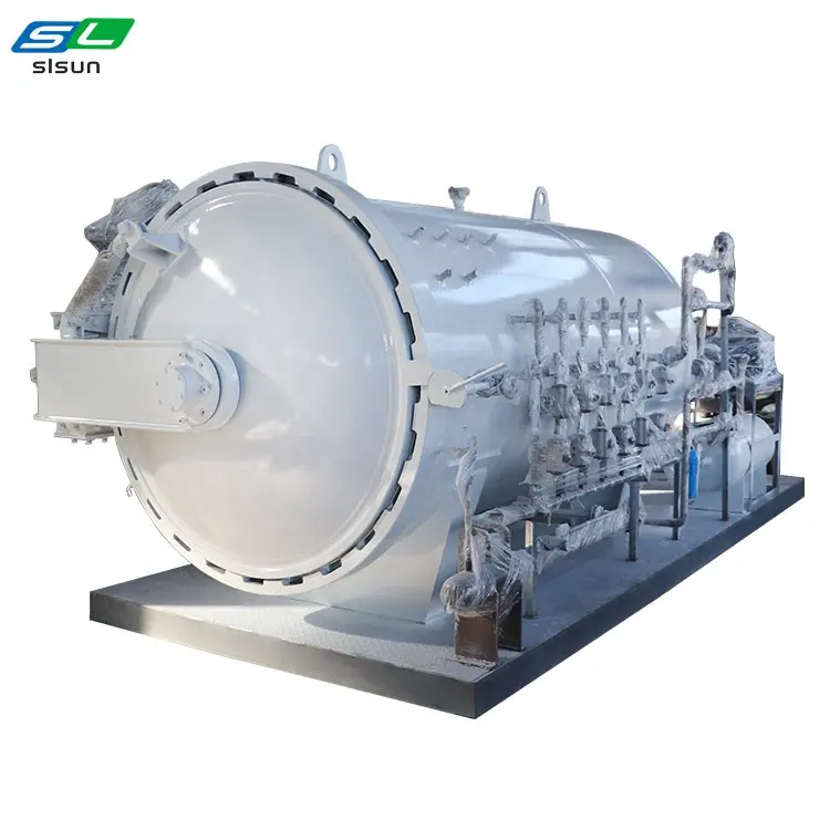 Промышленный автоклав реактор боковое открытие углеродистая сталь ASME композитная лечебная печь для продажи