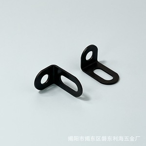 Support d'étagère à angle droit Li Hai Hardware 31mmx18mmx20mm, connecteur d'angle en métal noir pour fixation de meubles de cabinet - Product Image 4