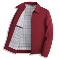 Veste de costume homme personnalisée avec logo brodé YZ OEM, vêtements décontractés haut de gamme pour le printemps et l'automne, veste pour homme d'âge moyen