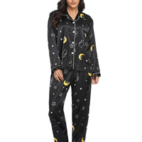 Ensemble de vêtements de détente en satin rayé rose printemps 2025 pour femmes Pyjama deux pièces Blouse et pantalon