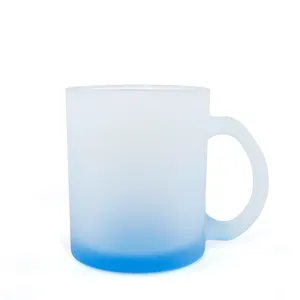 Canecas de vidro fosco personalizadas, canecas de vidro com transferência de calor, impressão de logotipo, xícara de café, caneca de natal, presente bonito - Product Image 2