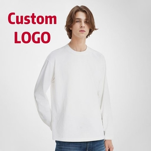 เสื้อเชิ้ตแขนยาวผ้าฝ้ายแท้ 100% ขายส่งแบบ OEM เสื้อลำลองผู้ชาย สกรีนโลโก้ดิจิตอลตามสั่ง ทรงโอเวอร์ไซส์ คอกลม - Product Image 1
