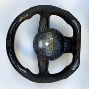 Volant sport en fibre de carbone brillant, fabriqué à la main, <span class=keywords><strong>prix</strong></span> d'usine CCExcellent, LED japonais, pour <span class=keywords><strong>Audi</strong></span> B8 B8.5 S4 S5 <span class=keywords><strong>RS5</strong></span>, 100% compatible - Product Image 2