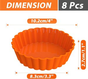4 Inch Food Grade Silicone Baking <b>Mold</b> for <b>Cake</b> Bread Pizza & Soap-Heat Resistant Oven Safe Non-Stick & Non-Toxic - Product Image 5