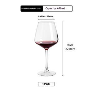 Grand verre à vin rouge bordeaux avec design classique gobelet en cristal de luxe vente en gros de verre à vin à gros ventre marchand de maison - Product Image 2