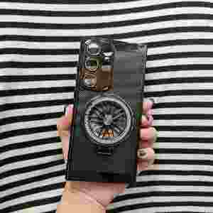 Malla de disipación de calor con soporte giratorio de 360 grados y función anticaída funda trasera transpirable para Samsung S25 24 23 22 - Product Image 5