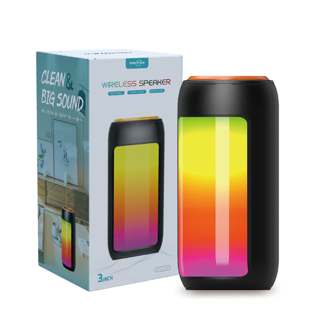 The Most Popular Modern Design Led Light Speaker BT Mini Outdoor Portable Stereo Wireless Rechargeable Speaker