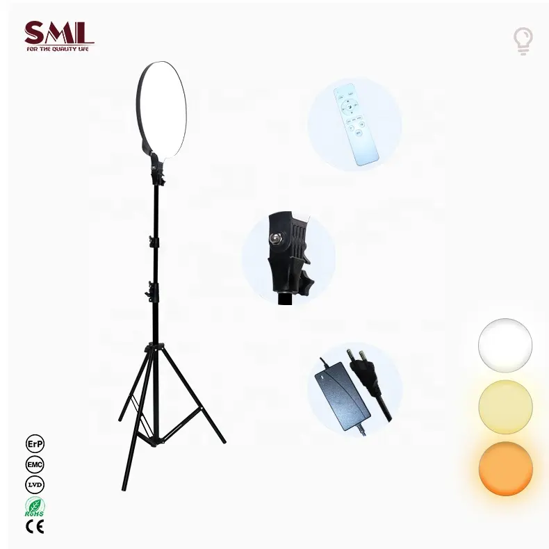 SML LED stüdyo Video işığı kiti selfie'ler için Led Panel AYDINLATMA Tripod standı ile akış ışıkları ateş