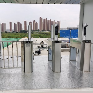 Gym Entry Security Access control RFID identificazione a radiofrequenza in acciaio inox completamente automatico cancello girevole treppiede - Product Image 5