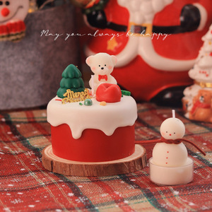 Custom Gift Home Decor Handmade Aromatherapy <b>Candles</b> Christmas Bear Soy Wax Scented <b>Candle</b> - Product Image 4