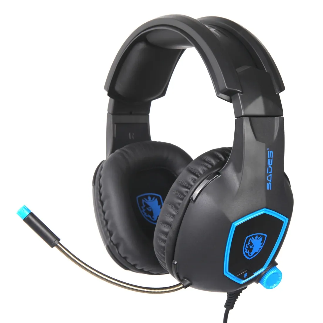 Dropshipping SADES SA818 Tai Nghe Có Dây Headphone Sport PC Gamer Tai Nghe Gaming Headband Tai Nghe Với Mic Cho PS4