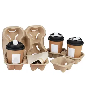 Manufacturers supply milk tea coffee electrical tools degradable paper tray paper pulp molding paper plastic