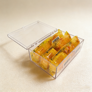 Caja de Plástico PP Cuadrada Hecha a Mano, Ecológica, con Tapa Magnética, Multiusos, Organizador para el Hogar y Supermercado, para Refrigerios - Product Image 6