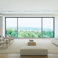 Ventanas Corredizas de Aluminio con Marco Ultra Delgado de Lujo, Aislamiento Acústico, Diseño Moderno para Entrada de Viviendas, Villas y Decoración Residencial