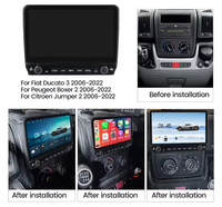 Autoradio Android para Fiat Ducato 3, Peugeot Boxer 2, Citroen Jumper 2 2006-2022 con Navegación GPS y Reproductor Multimedia