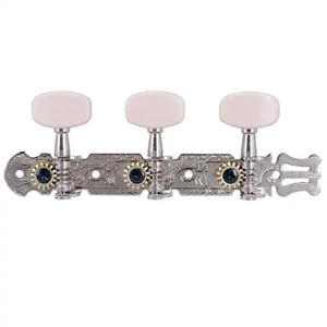 Jeu de chevilles d'accordage de cordes de <span class=keywords><strong>guitare</strong></span> <span class=keywords><strong>classique</strong></span> pour deux pièces Tuner Machine Heads Tuning Peg Chrome Plated Machine Head Tuning Key Tune - Product Image 6