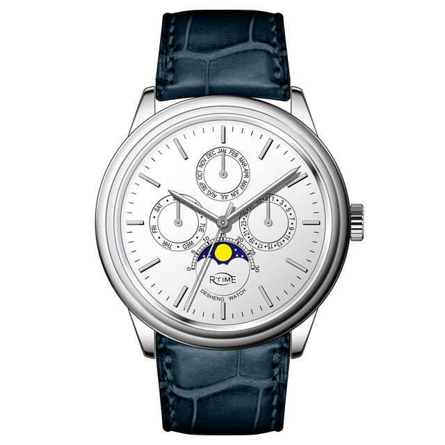Watch Men Automatic Mechanical Japan Movement Business Casual Luxury Genuine Leather 20Bar Waterproof Watches