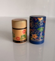 Tapa de aluminio y plástico con diseño azul, tapa decorativa de aluminio para sellar botellas de vodka de lujo.