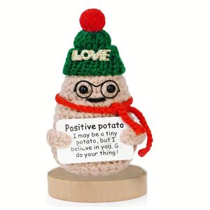 Oso de Patatas de Energía Positiva, Éxito de Ventas en Navidad 2024, para Decoraciones Festivas, Patata de Apoyo Emocional Positivo con Girasol - Product Image 3