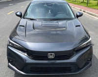 Capot moteur en fibre de carbone véritable style VRS pour Honda Civic 11e génération 2022-24, capot ventilé en fibre de carbone FE1 2, kit carrosserie performance