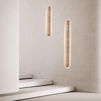 Lampe murale linéaire LED minimaliste nordique pour salon, chambre, bureau, escalier, longue bande, coin, lampe de chevet