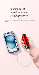 Giá tốt nhất 5000mAh có thể sạc lại ngân hàng điện với LED ánh sáng Tay ấm hơn cho món quà làm bằng bền PC chất liệu - Product Image 4