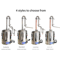 Distillateur électrique 15-100L, extracteur d'alcool, équipement de distillation de vin pour usage domestique, pour hydrolat de rose, 1500W, facile à utiliser