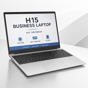 แล็ปท็อปธุรกิจขนาด 15.6 นิ้ว รุ่นใหม่ ปี 2026 ใช้ Intel N95 แรม 8GB/16GB DDR4 หน้าจอ FHD 1920x1080 พร้อม M.2 SSD เหมาะสำหรับงานออฟฟิศ การศึกษา ขายส่ง - Product Image 2