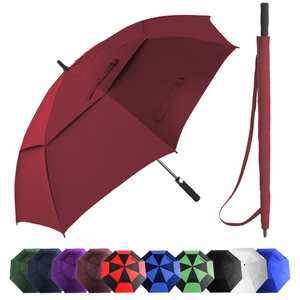 Large 54 Inch Windproof Double Canopy <b>Automatic</b> Golf <b>Umbrella</b> With Custom Logo, Professional Golf <b>Umbrella</b> - Product Image 1