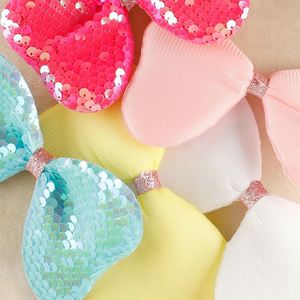 Wholesale Fashion <b>Sew</b> <b>on</b> Sequin Bows <b>Patch</b> for Clothes Hair Clip Decoration - Product Image 2