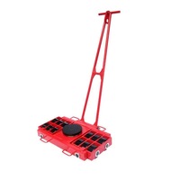 Chariots de manutention industriels ROHO robustes, capacité 16T, plateforme de stockage, roulettes rotatives à 360 degrés, roues en acier pour le transport de marchandises