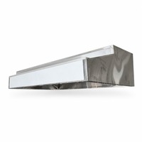 Campana Extractora Comercial de Acero Inoxidable para Cocina, Montaje en Pared, con Filtro de Grasa para Restaurante