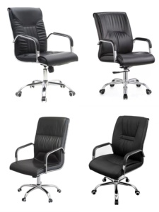 समायोज्य ऊंचाई के साथ आधुनिक कार्यालय कुर्सी के साथ आधुनिक कार्यालय कुर्सी बैकरेस्ट आरामदायक डिजाइन - Product Image 3