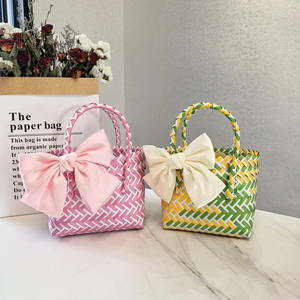 Cesta de mano tejida personalizada, cesta de lavado, bolsa tejida para compañeros de boda, Festival, regalo de boda, juego de baño - Product Image 1