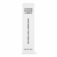 Étiquettes personnalisées imprimées verticales longues pour flacons de parfum, autocollantes, pour emballages de parfums, fournisseur en gros