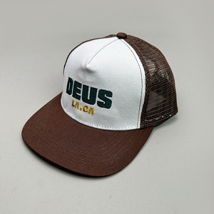Gorra Trucker Ajustable de 5 Paneles con Estampado Retro Americano para Primavera/Verano, Tejido de Malla Transpirable, Unisex, Protección Solar, para Deportes y Pesca - Product Image 6