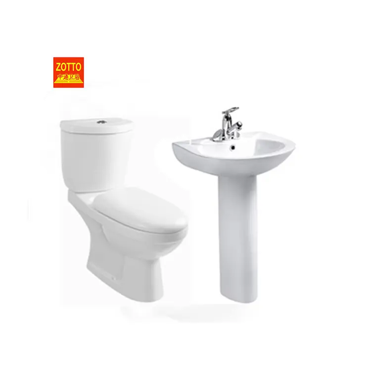 Hot Koop Groothandel Wc En Wastafel Voetstuk Porselein Sets Keramische Badkamer Set Accessoires Wc Ontwerp Moderne Wc