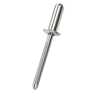 100 pièces Rivets aveugles à tête ronde fermée en acier inoxydable 304, passivés et scellés, M3.2-M6.4, ODM/OEM - Product Image 1