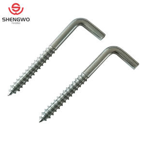 <span class=keywords><strong>Vis</strong></span> autotaraudeuse zinguée personnalisée par le fabricant <span class=keywords><strong>Vis</strong></span> à <span class=keywords><strong>crochet</strong></span> à <span class=keywords><strong>angle</strong></span> <span class=keywords><strong>droit</strong></span> de type L <span class=keywords><strong>Vis</strong></span> à bois - Product Image 3