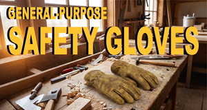 قفازات جلدية متينة من جلد البقر مع رباط مطاطي للمعصم، مضادة للانزلاق، ذات ملمس ناعم، للاستخدام العام في الحدائق والبناء - Product Image 4