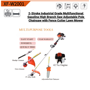 2冲程工业级多功能24V电锯可调节杆高枝锯割草机栅栏切割机适用于DIY项目CE - Product Image 3