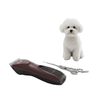 Tondeuse à poils pour animaux de compagnie sans fil rechargeable Shernbao PGC-901 en céramique avec lame détachable en bordeaux