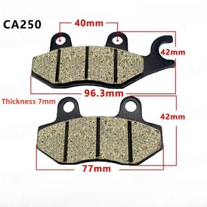 Accessoires de freinage, plaquettes de frein pour moto, garnitures de frein à disque pour moto CA250 EN125, plaquettes de frein en gros - Product Image 3