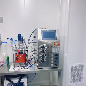 Fermentador de Fermentação de Biorreator de Perfusão Microbiana de Vidro de 5 galões com jaqueta de Resfriamento e Processo de Validação Estritas