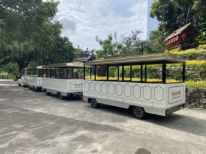 Servicio OEM/ODM, Tren Turístico Eléctrico sin Rieles de Baja Velocidad y Cero Emisiones, con Capacidad para 62 Adultos, para Turistas - Product Image 3