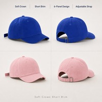 Casquette de baseball à visière courte de style japonais en tissu sergé de coton pur, couleur unie, unisexe pour garçons et filles