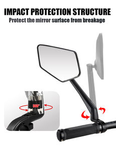 이지두 특허 디자인 산악 자전거 사이드 미러 회전식 반사경 오토바이 후방 미러 - Product Image 3