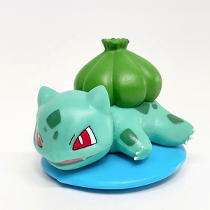 6 Style Pokemoned Action Figure Couché Pikachs Squirtle Cubone Bulbasaur Mimikyu Raichu Figure avec Aimant - Product Image 3